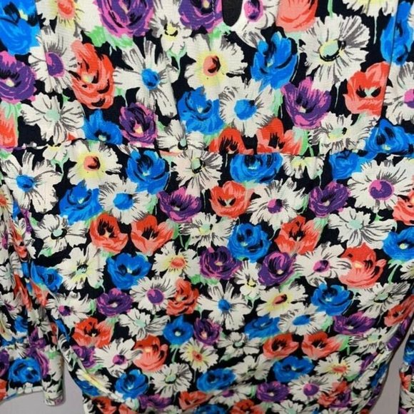 ZARA NWT Floral Print Dress Multicolor XS - Picture 10 of 10